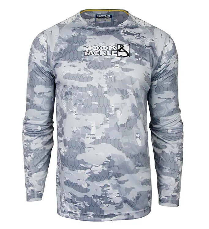 Men's Fractal Camo L/S UV Fishing Shirt