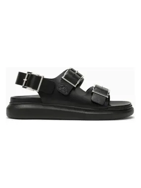 Men's Hybrid Double Buckle Sandals in Black | Size 42 | 782466WIEU3