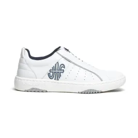 Men's Icon 2.0X White Blue Leather Sneakers 06303-058