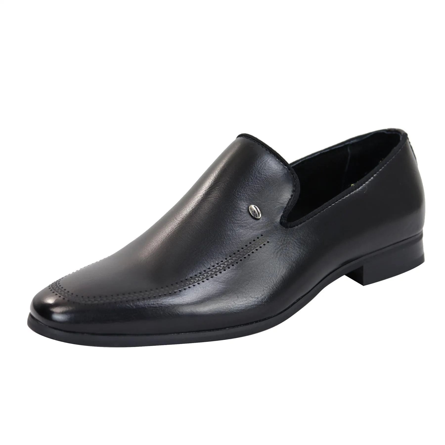 Men's Slip On Loafers Formal Dress Shoes Black Brown