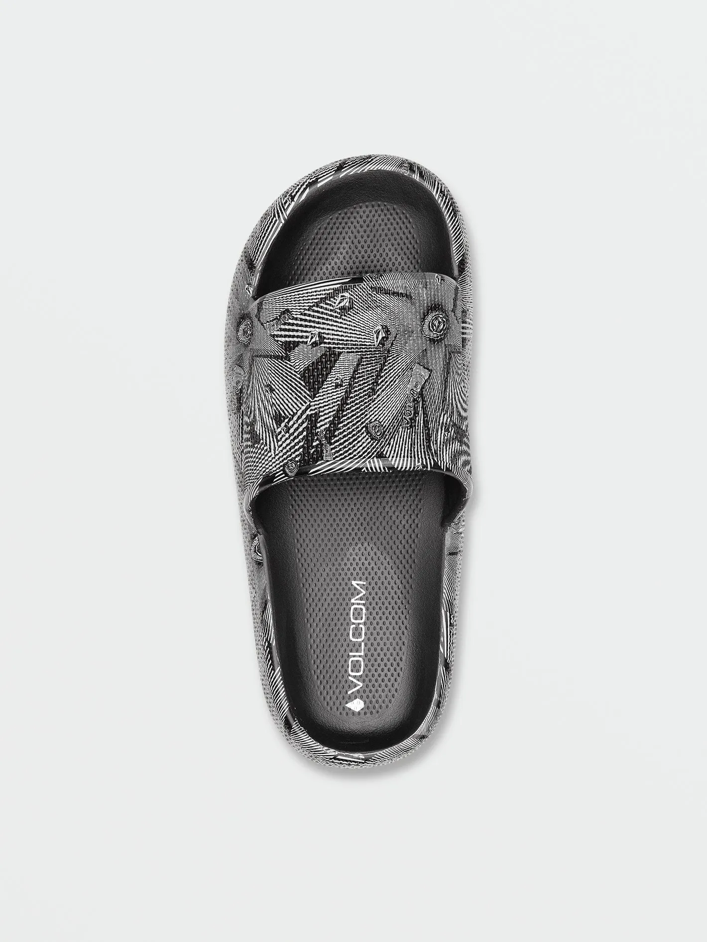 Mens Stoney Cloud Slide Sandals - Black White