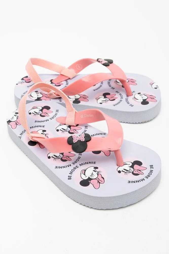 Minnie Mouse Flip Flop Dusty Pink