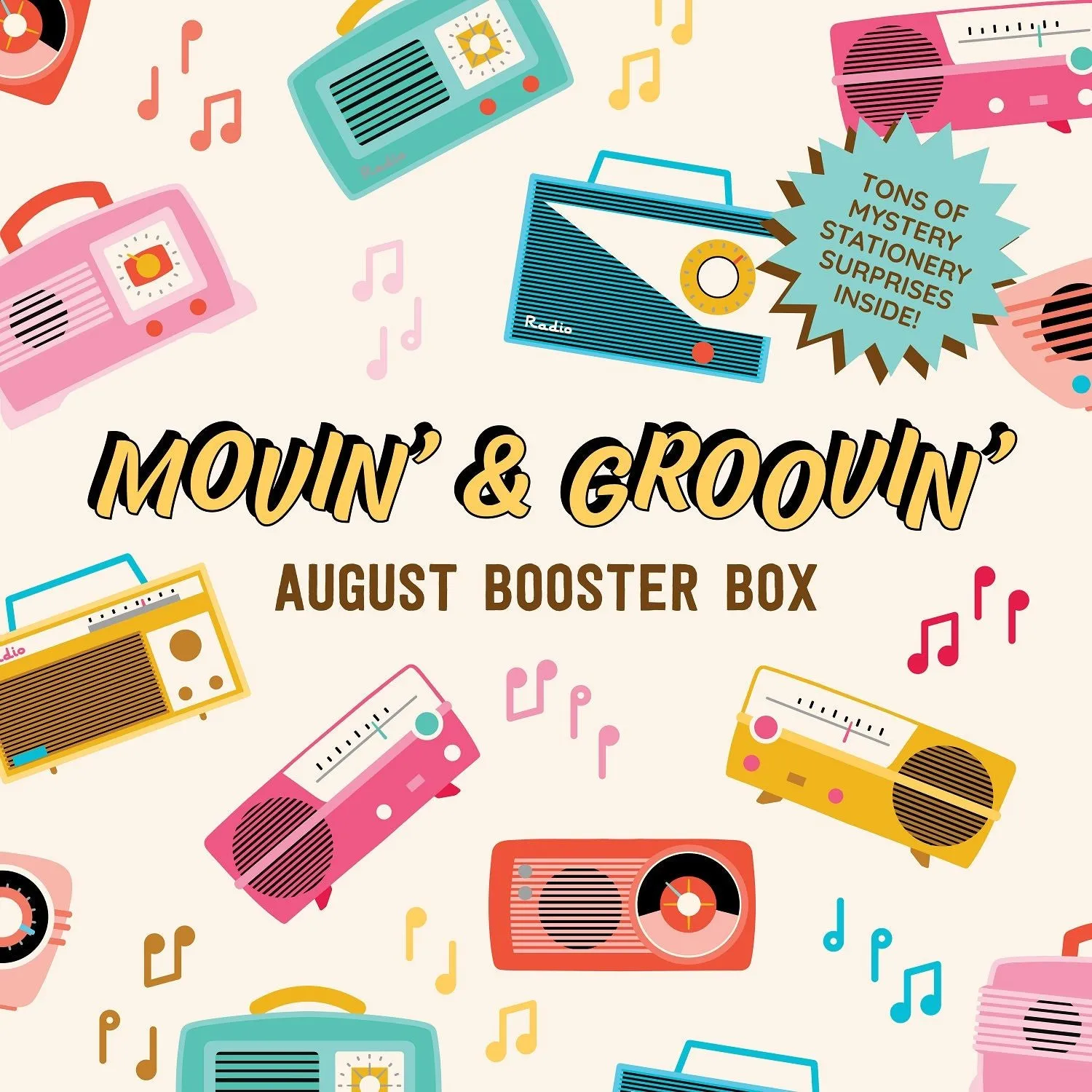 Movin' & Groovin' Stationery Box