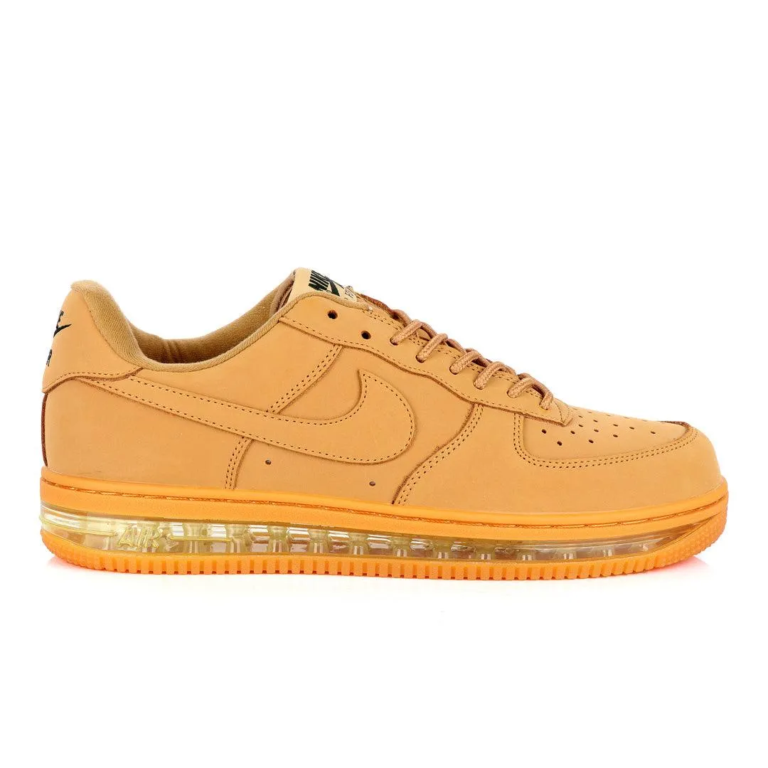 NK Force 1 Translucent Panel Designed Sneakers- Brown