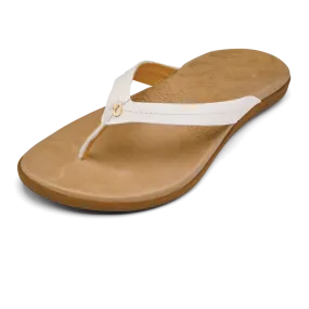 Olukai Honu Sandal-Bright White/Golden Sand