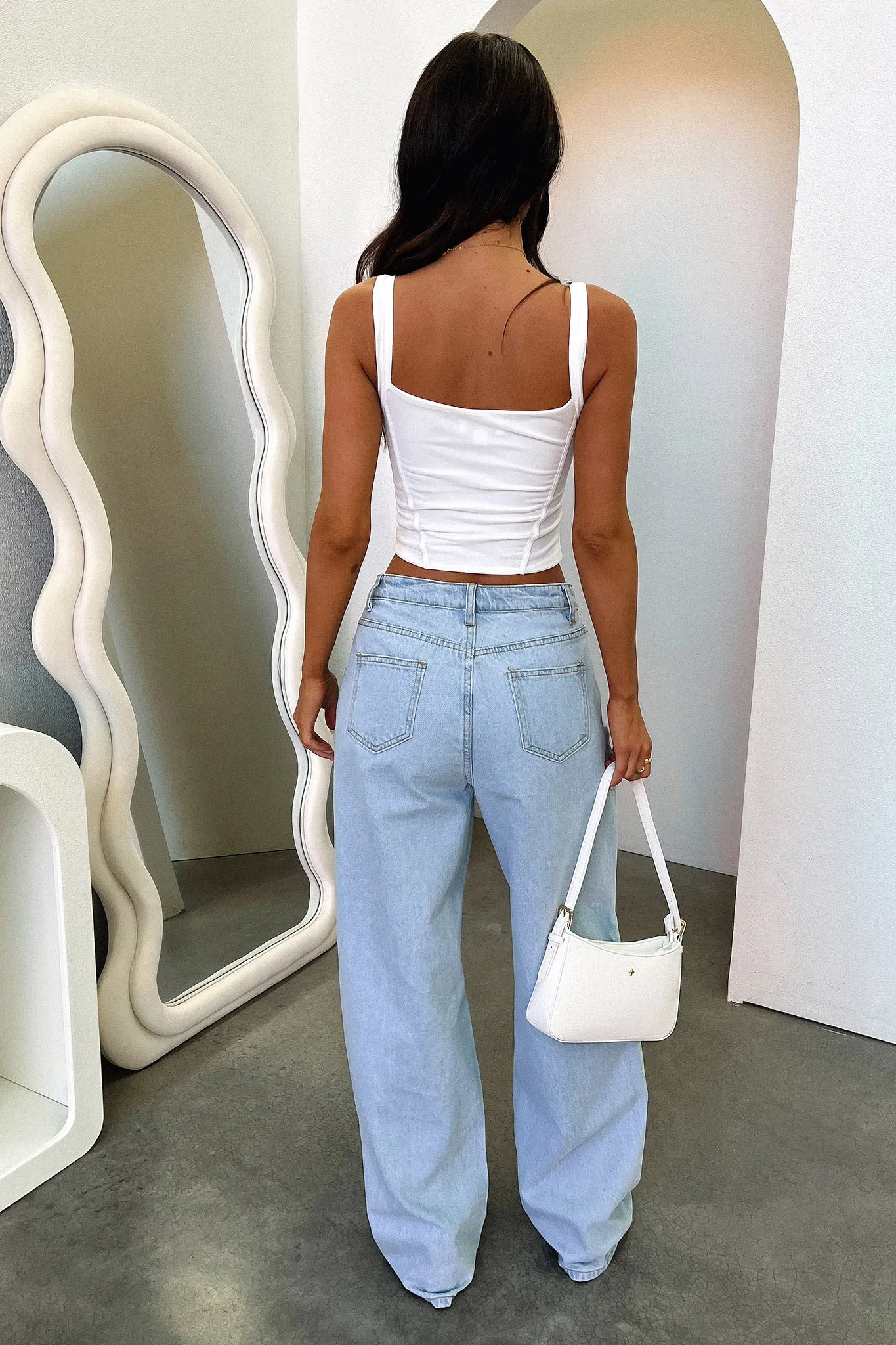 Rachel Wide Leg Jeans - Blue Denim