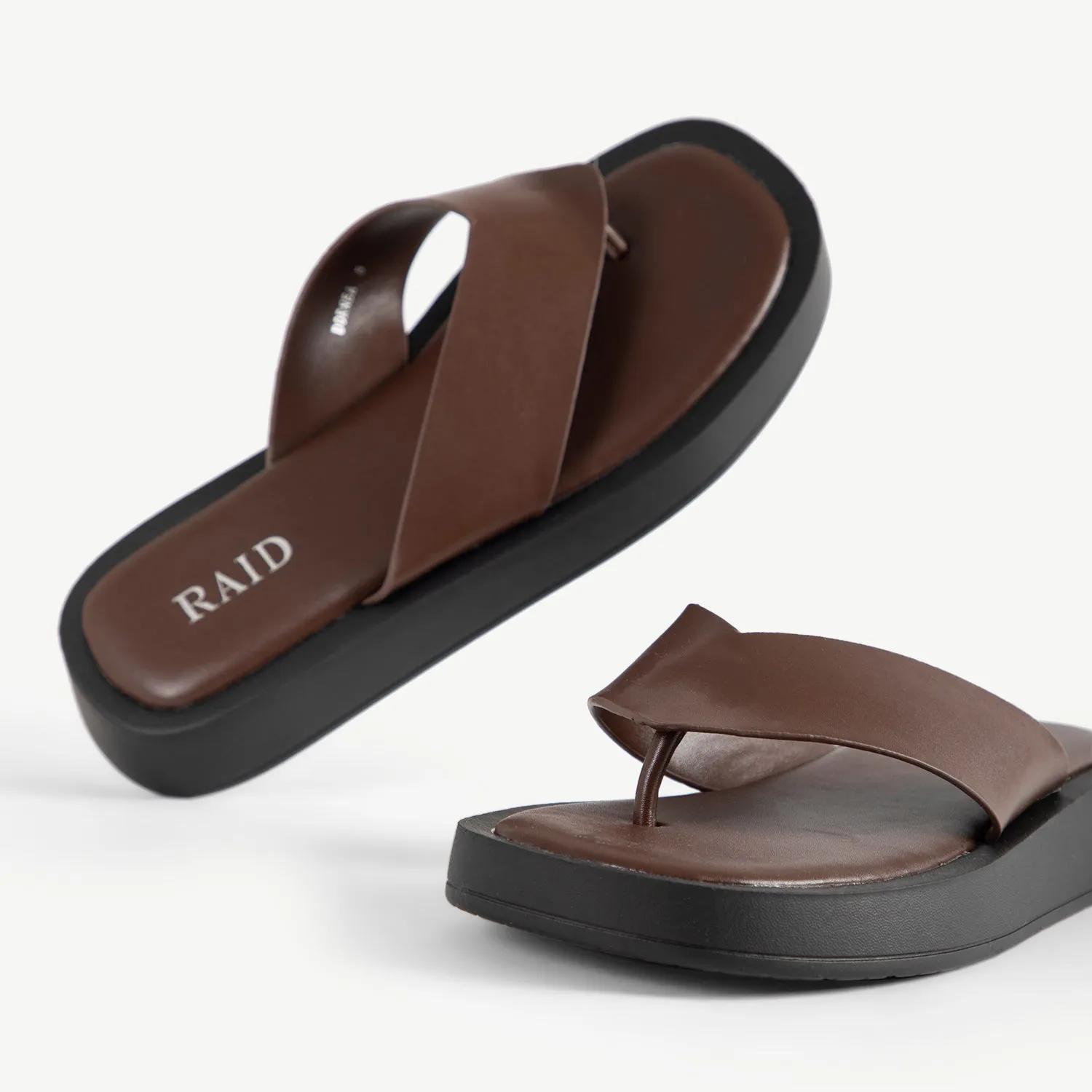 RAID Dornea Chunky Sandal In Chocolate