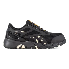 REEBOK RE366 WOMEN'S BLK / CAMO / BRN NANOFLEX TR SD ATHLETIC WORK SHOE