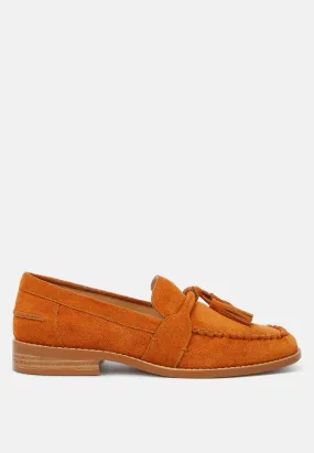 Rhone Tassels Detail Suede Loafers