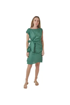 Rihanna Linen Dress Green