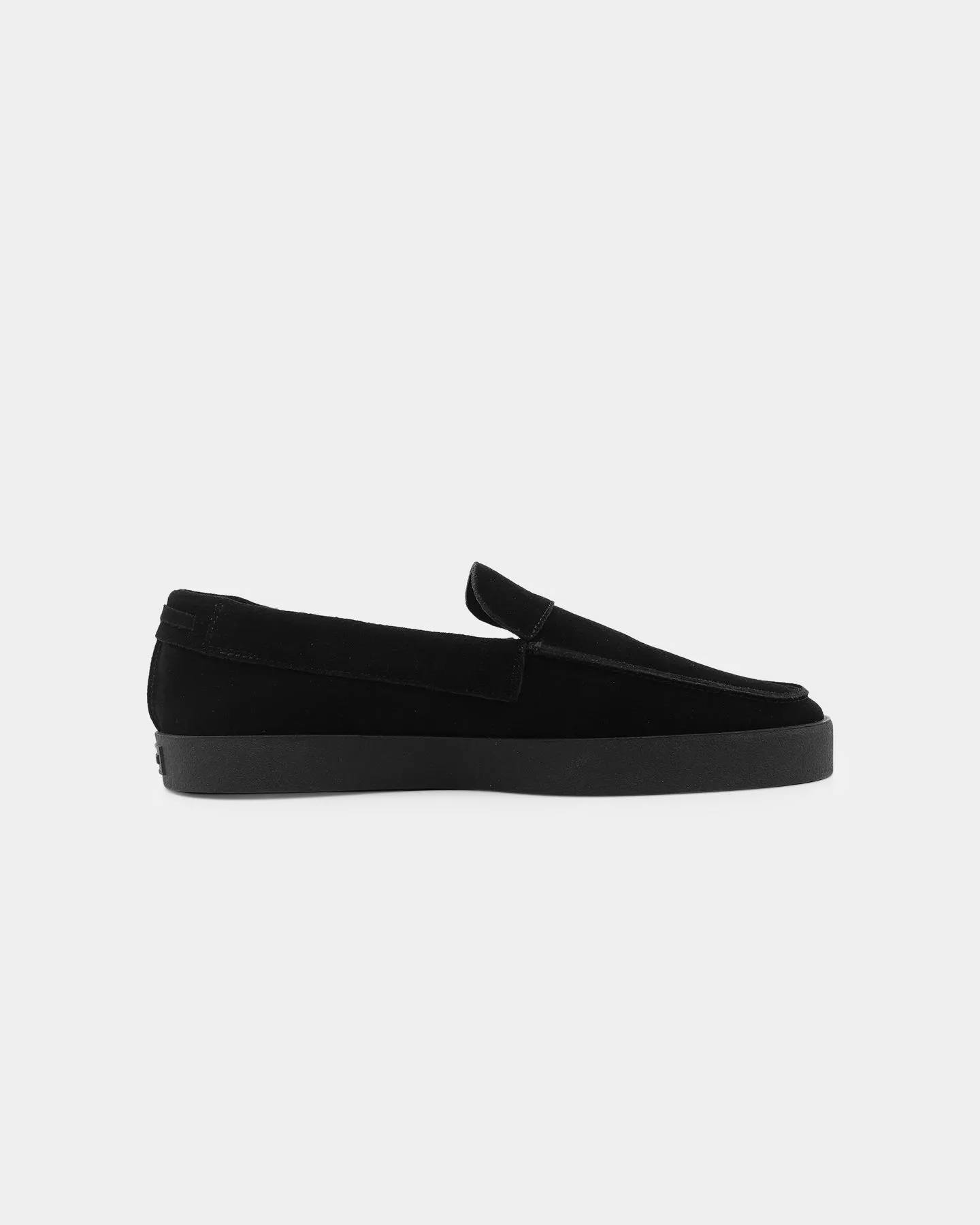 Saint Morta Hemisphere Suede Slip On Loafer Black/Black