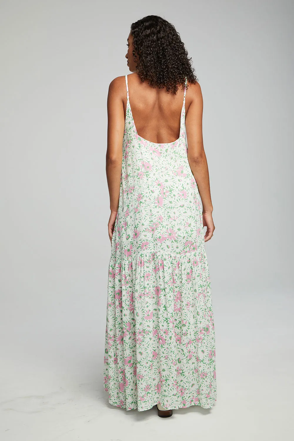 Seren Maxi Dress - Grass Daisy Floral