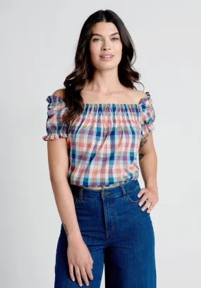 Smocked Crop Top Summer Madras