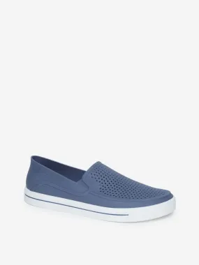 SOLEPLAY Blue Perforated Design Loafers