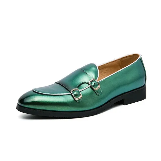 Solid Clean Genuine Leather Slip-On Loafers