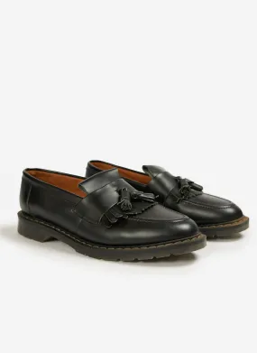 Solovair | Hi-Shine Tassle Loafer | Black