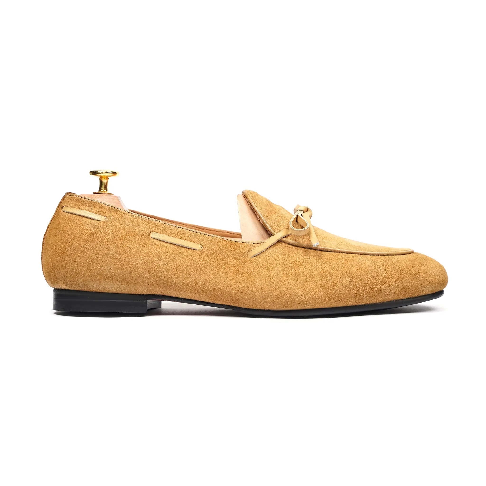 Sorab - Men's Camel Kid Suede Loafer