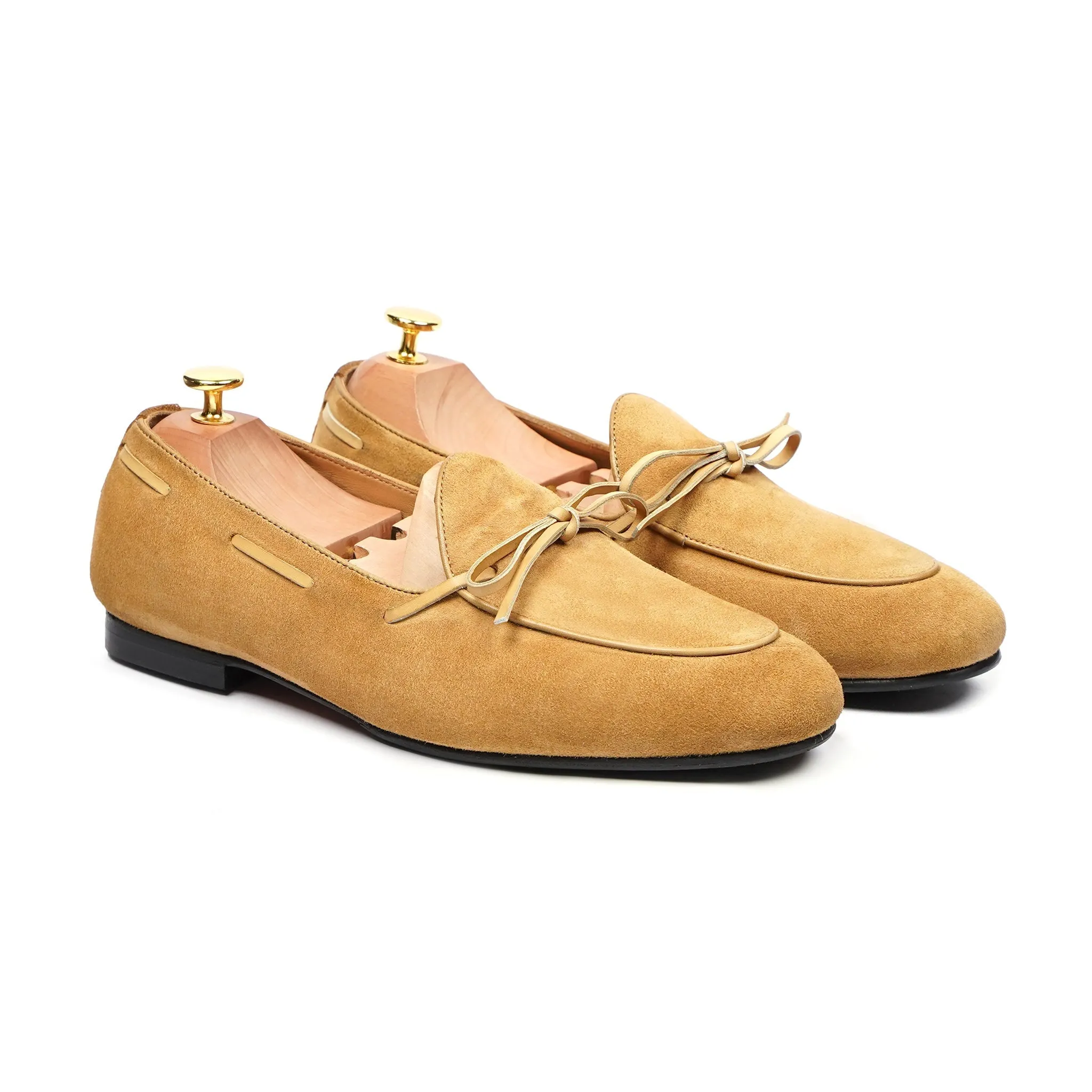 Sorab - Men's Camel Kid Suede Loafer