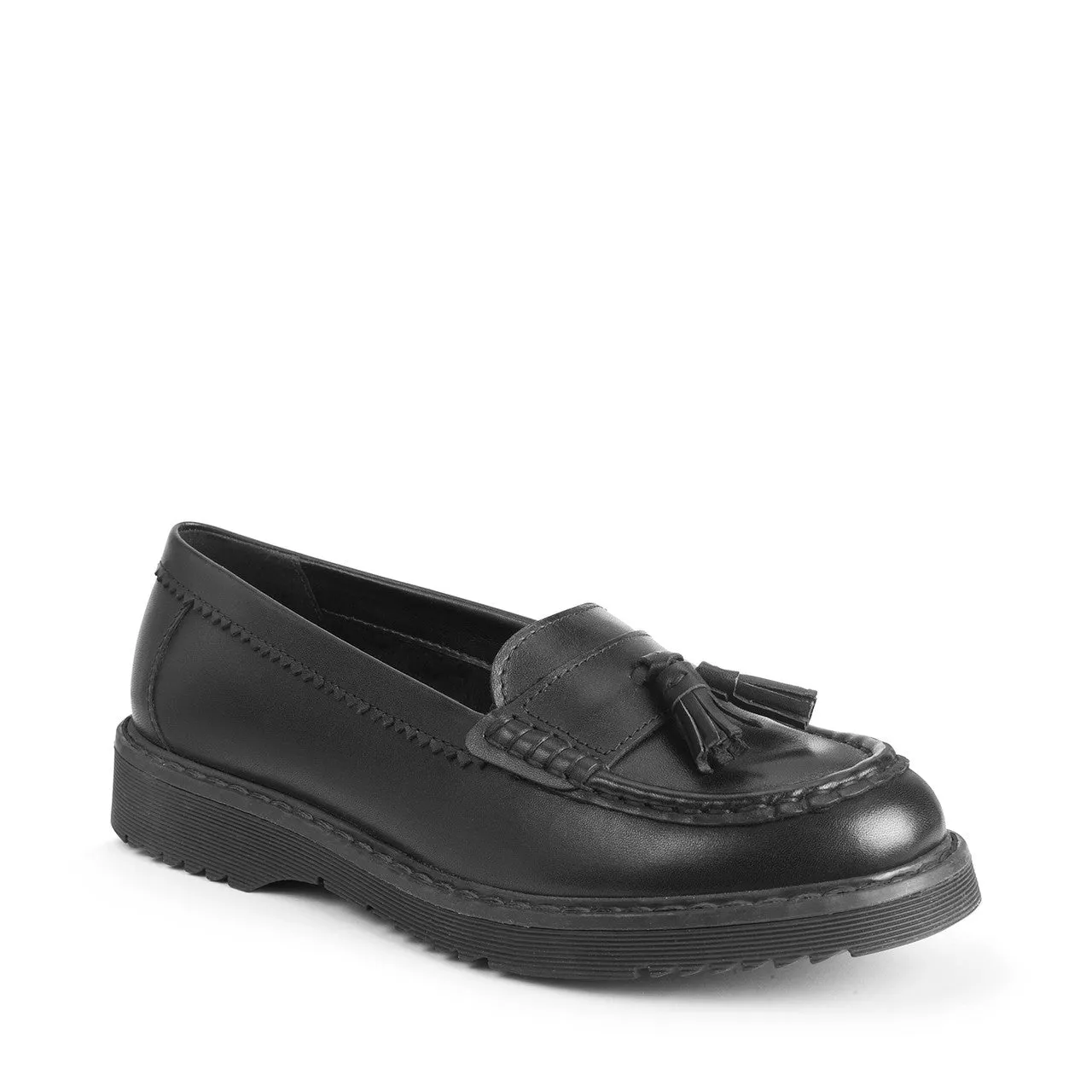 Start-Rite Infinity 3523_7 Black Girls Leather Lace Up School Shoes