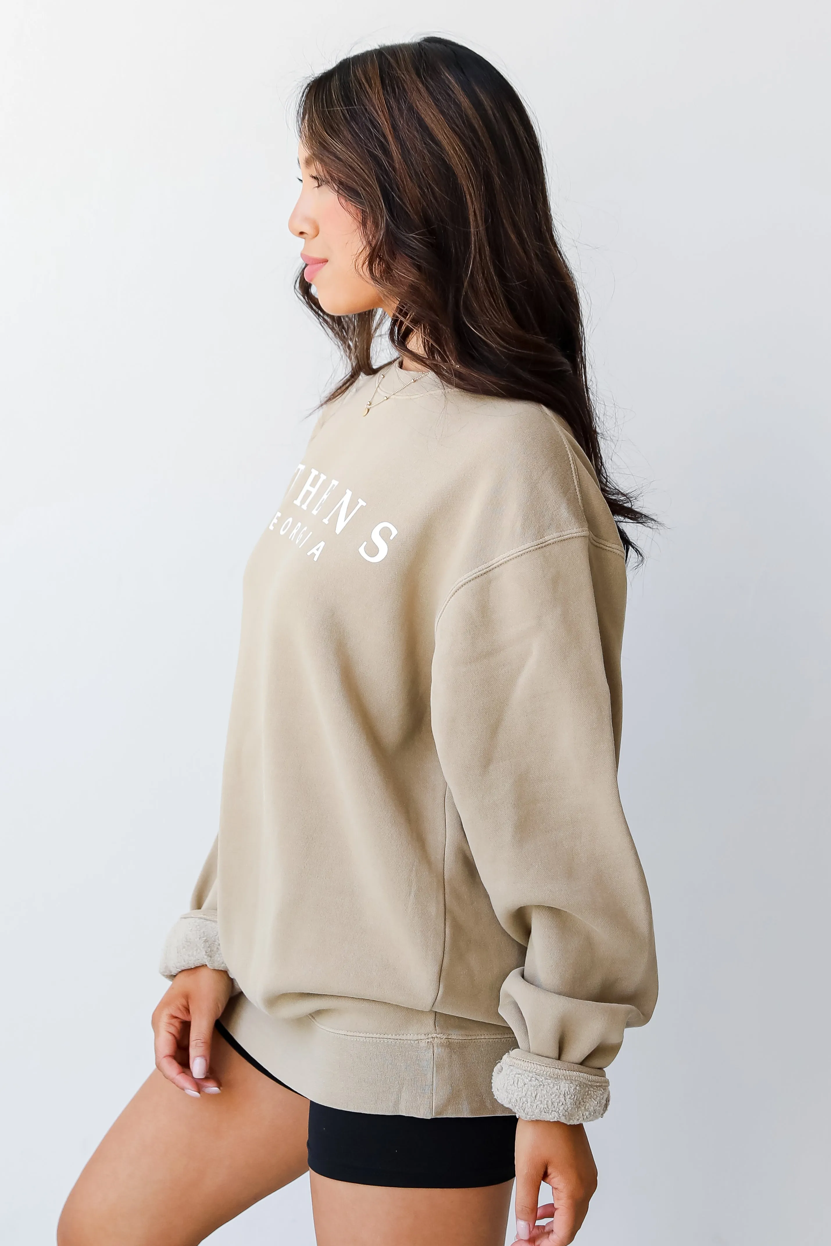 Tan Athens Georgia Sweatshirt