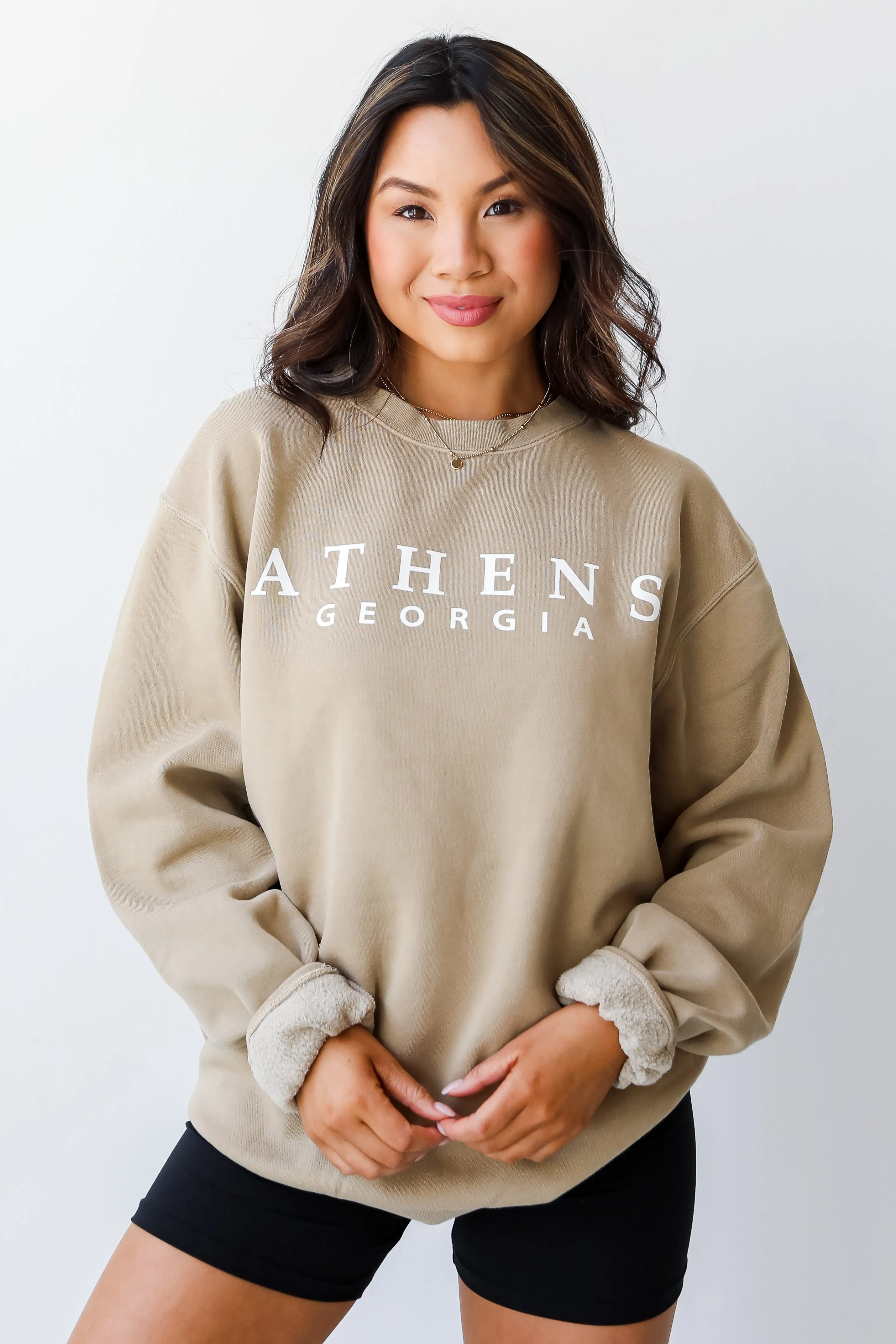 Tan Athens Georgia Sweatshirt