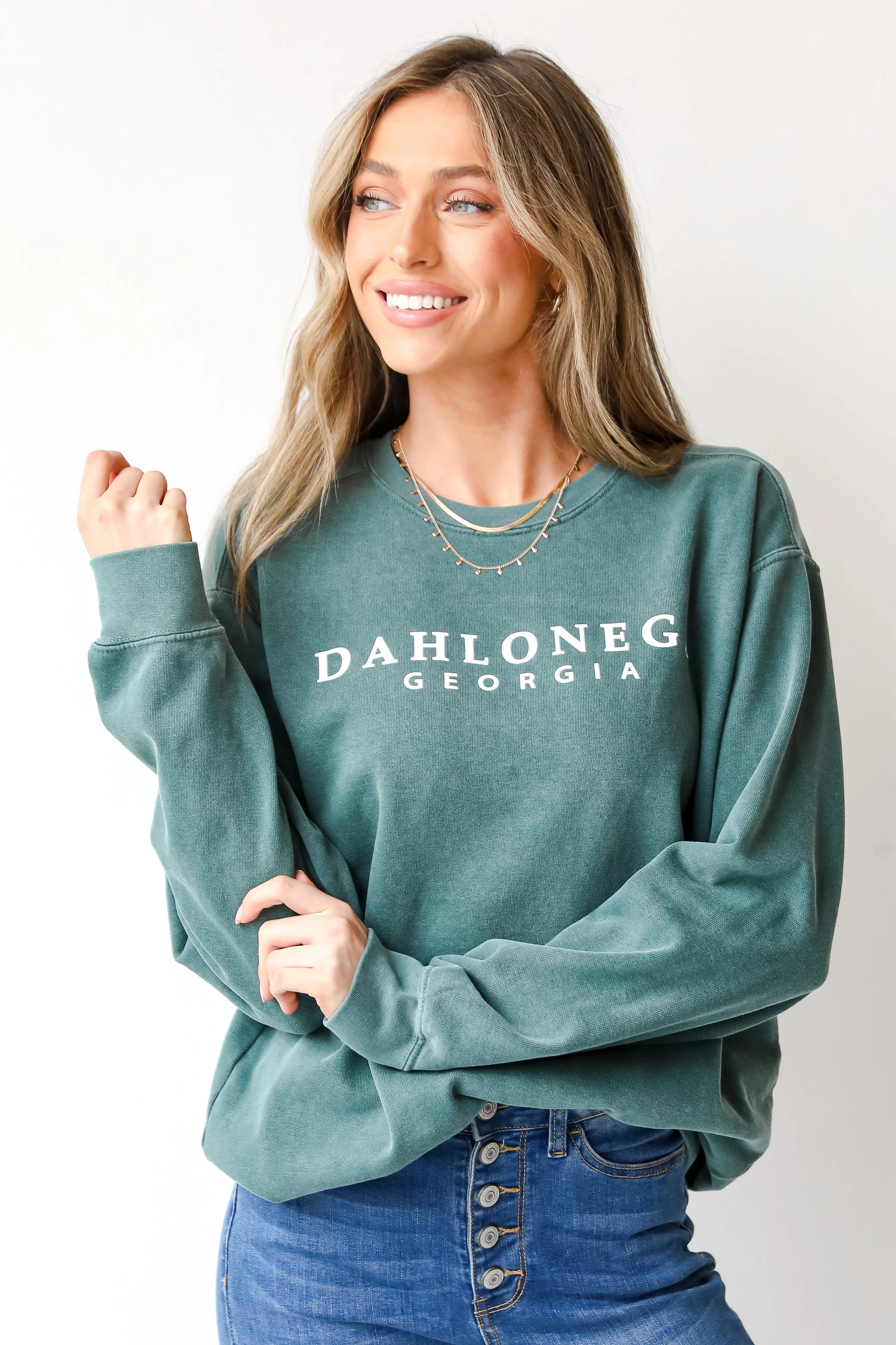 Teal Dahlonega Georgia Sweatshirt