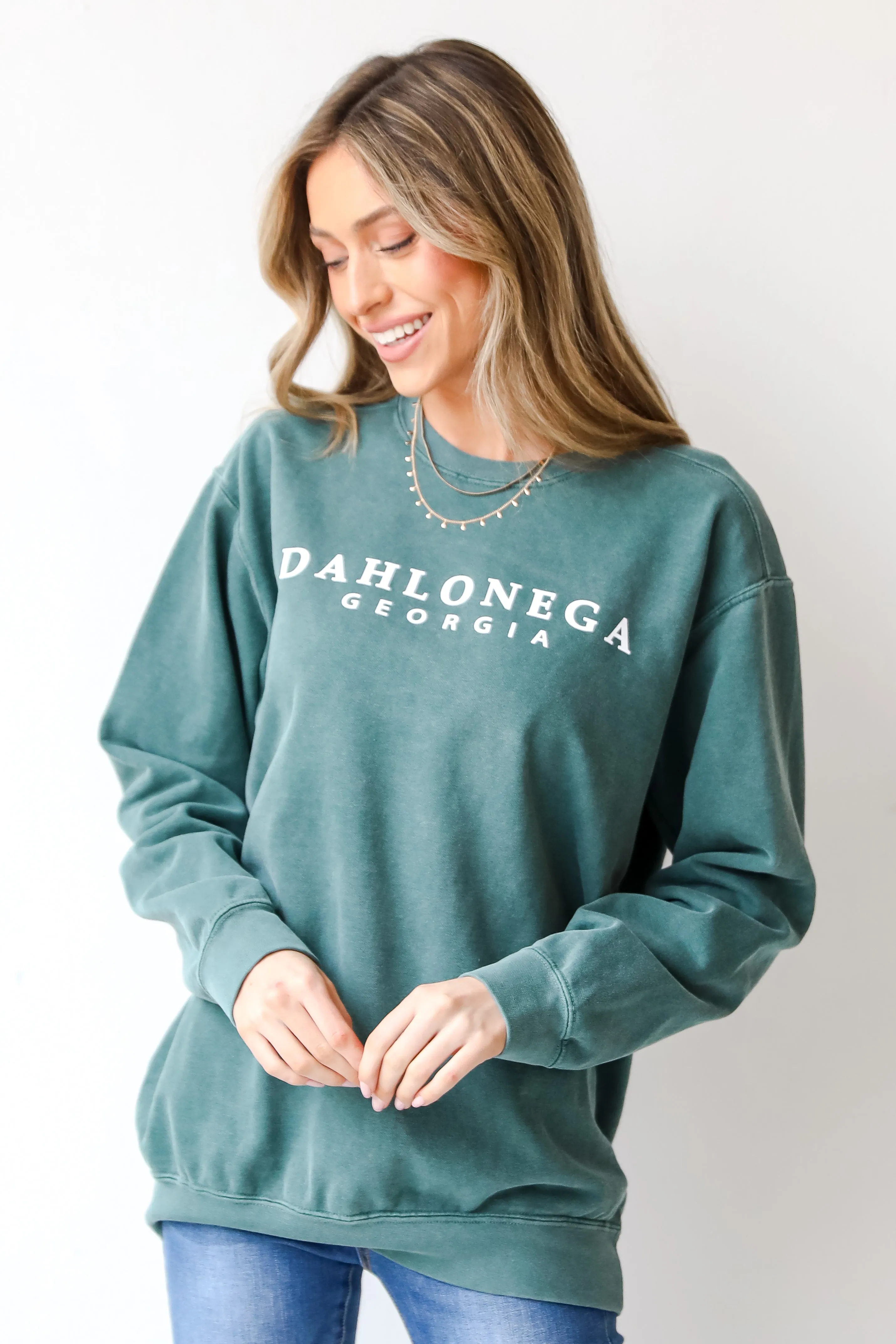 Teal Dahlonega Georgia Sweatshirt