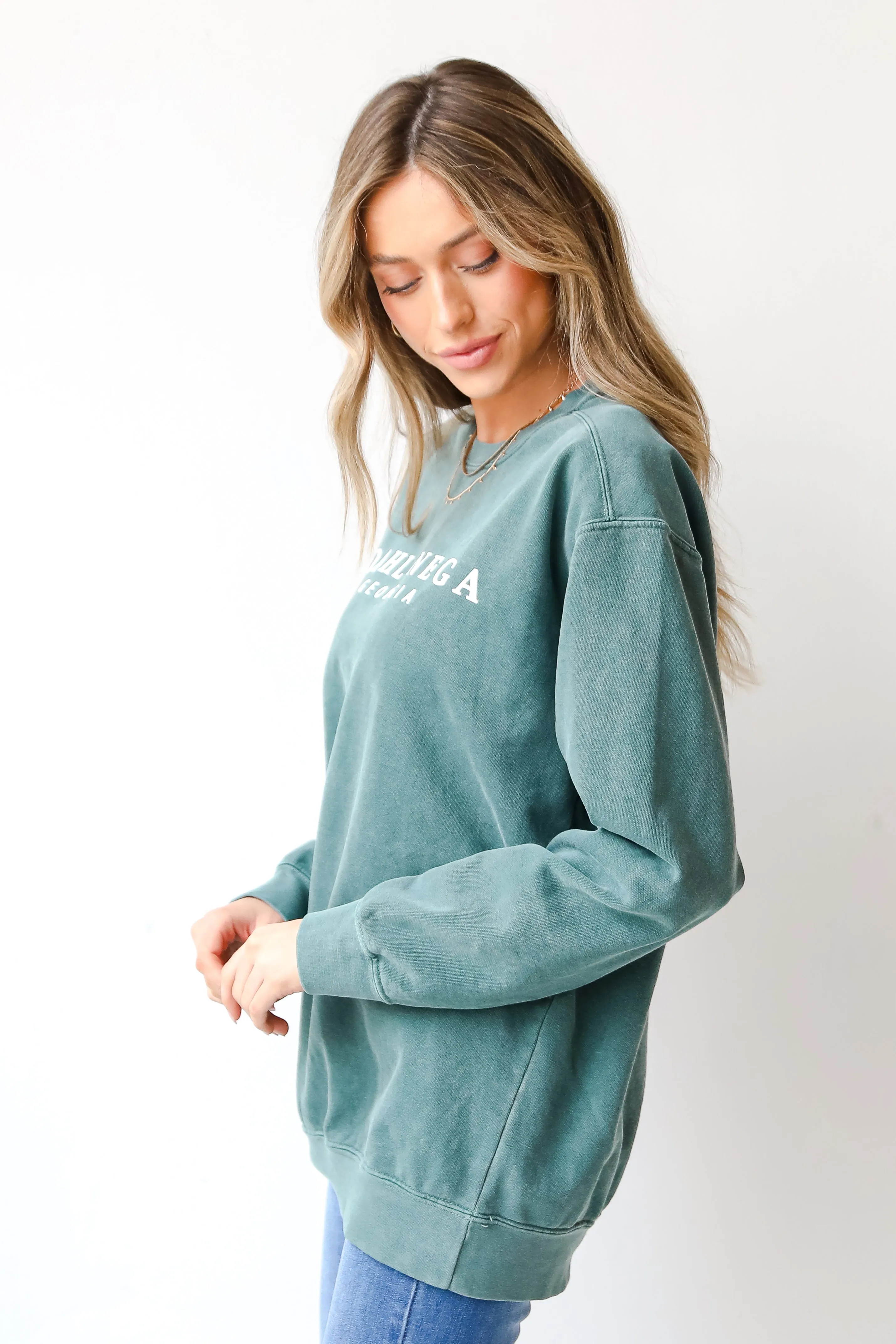 Teal Dahlonega Georgia Sweatshirt