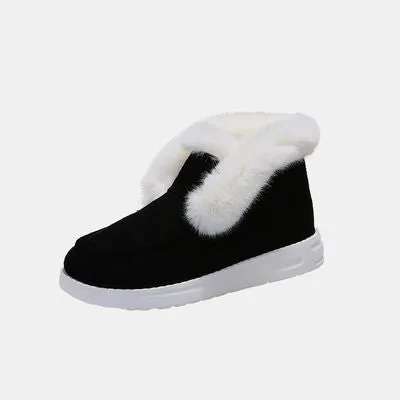 TEEK - Furry Suede Snow Boots