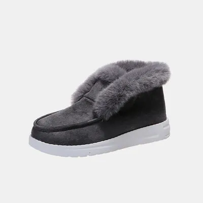 TEEK - Furry Suede Snow Boots