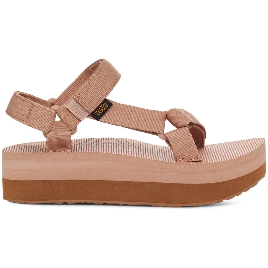 Teva Women's Flatform Universal Sandal in Maple Sugar Lion