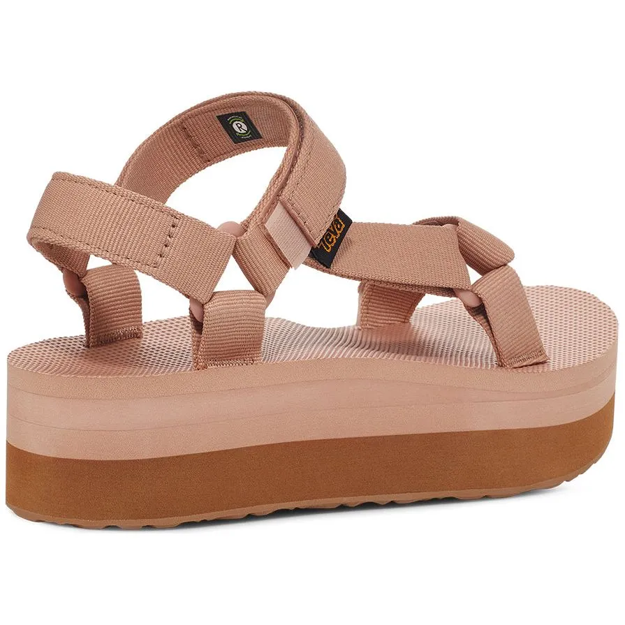 Teva Women's Flatform Universal Sandal in Maple Sugar Lion