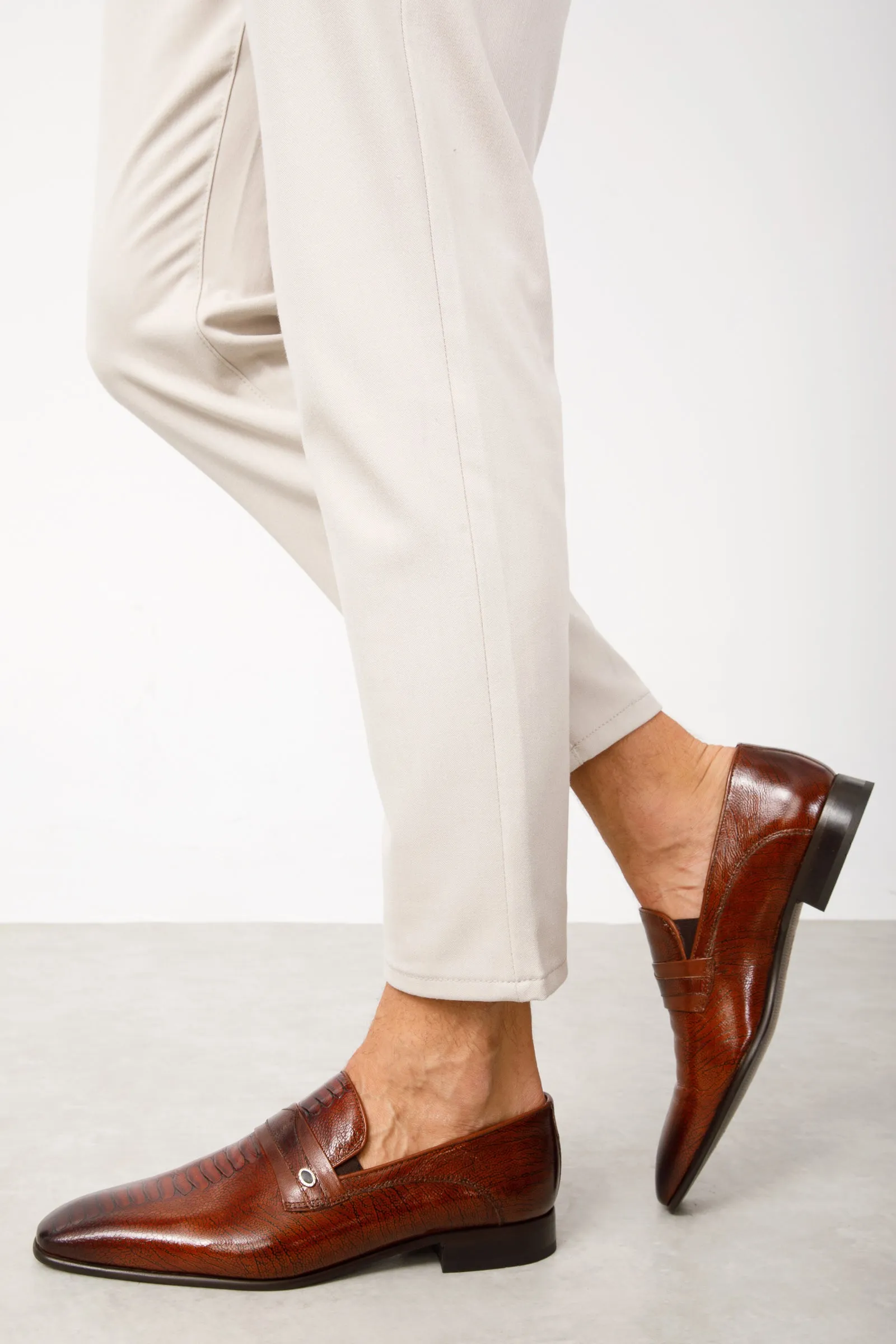 The Bangkok Tan Penny Loafer Men Shoe