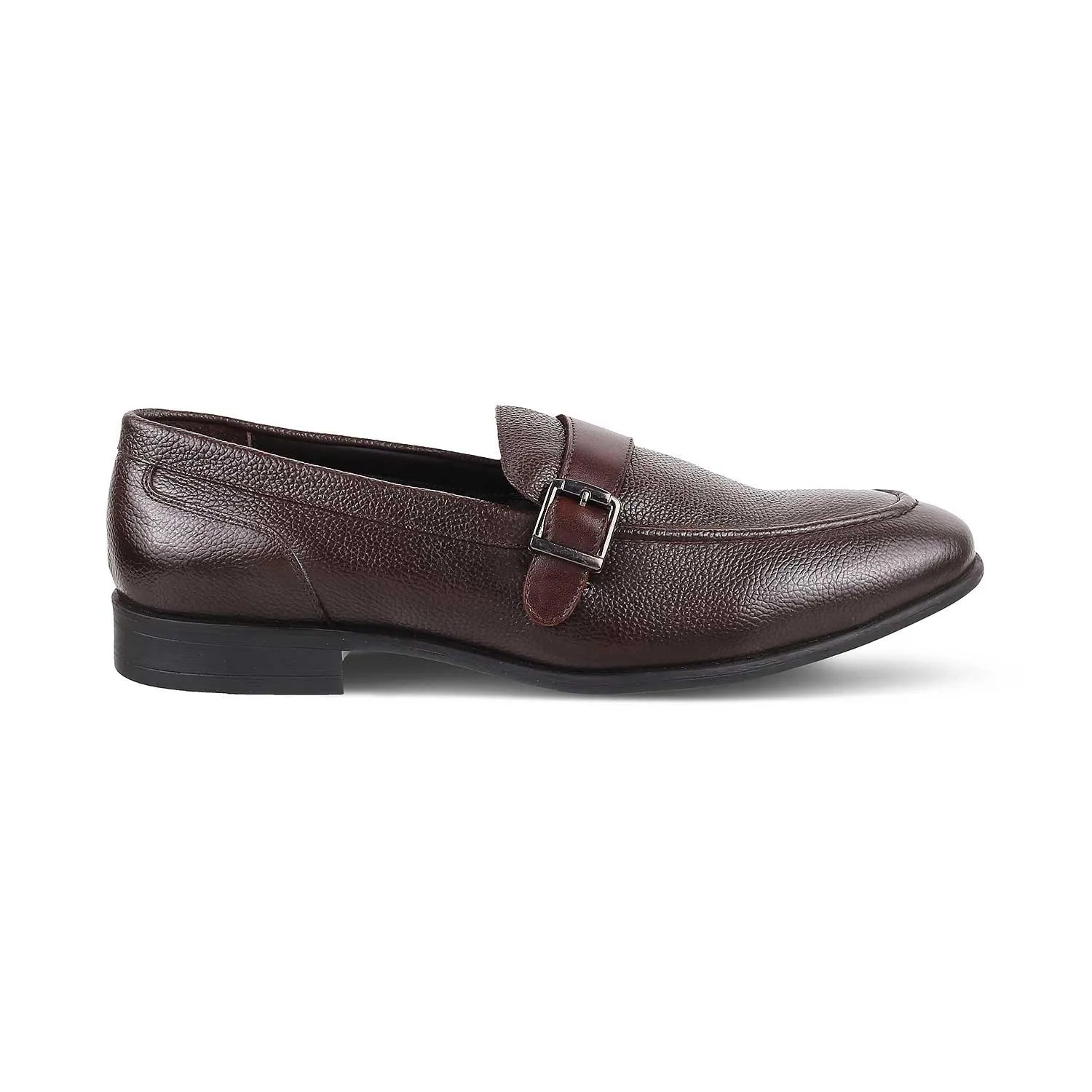 The Heiden Brown Men's Leather Loafers Tresmode