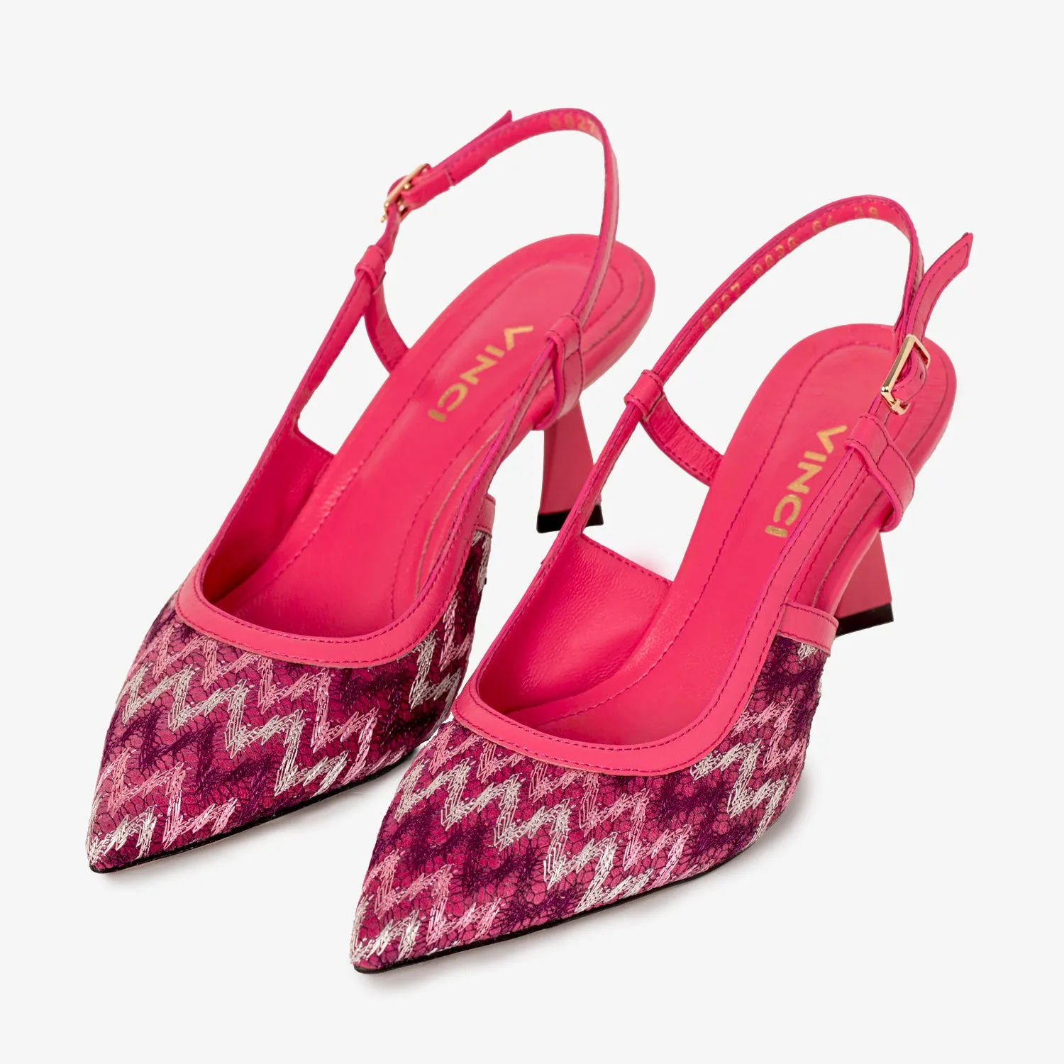 The Napoli Fuchsia Leather Slingback Women Sandal