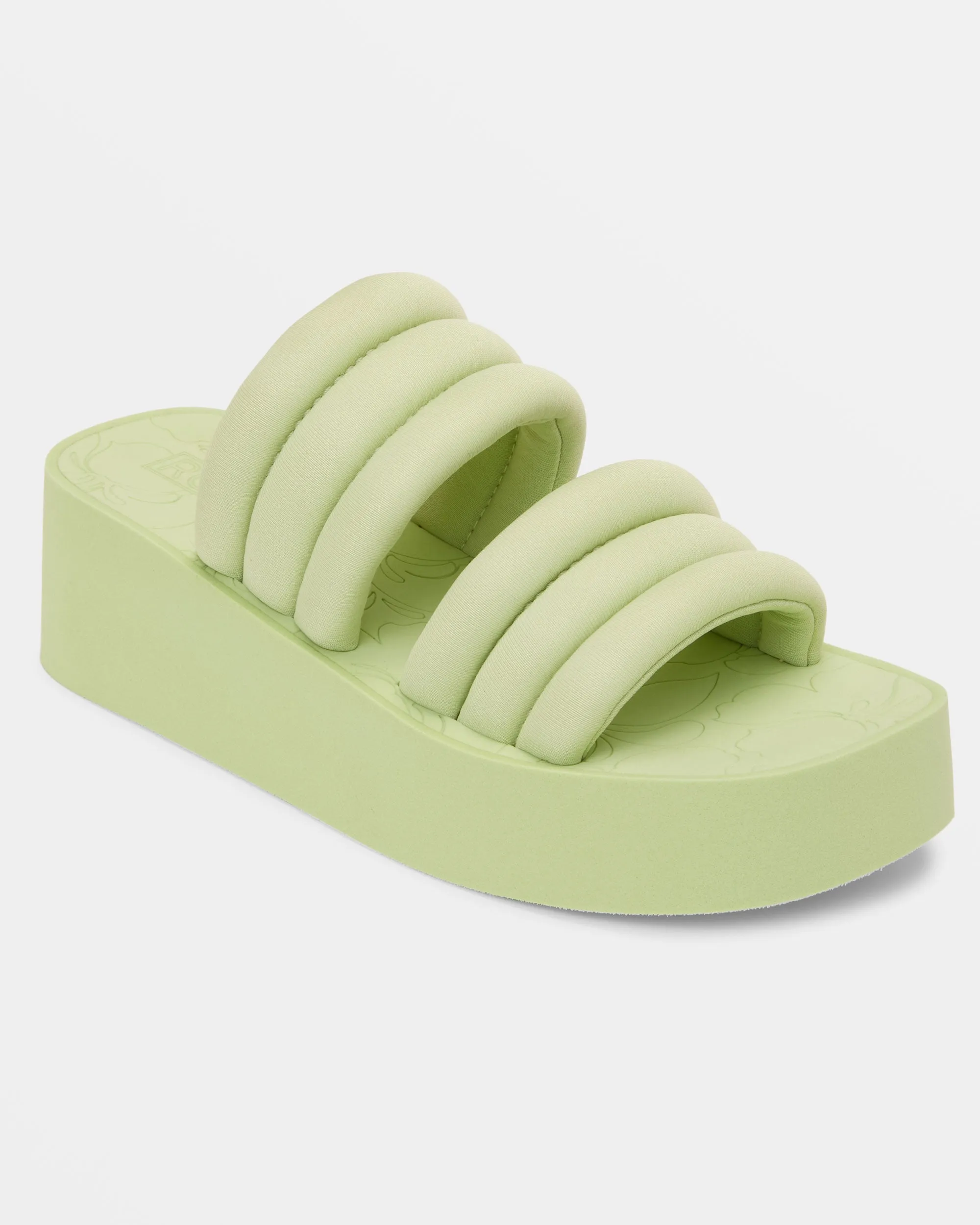 Totally Tubular Slide Sandals - Pistachio Green