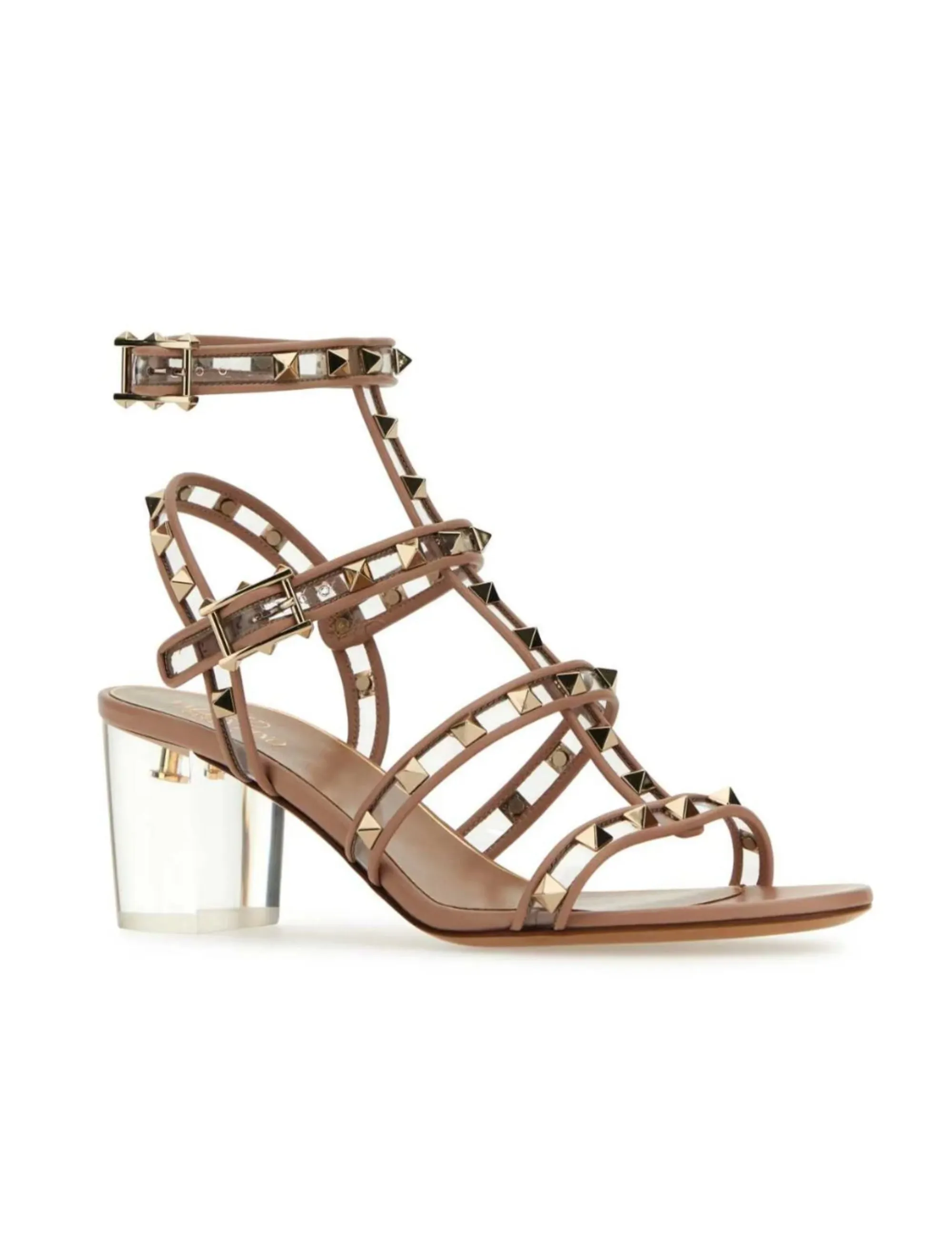 Valentino Garavani Rockstud Block-Heeled Sandals