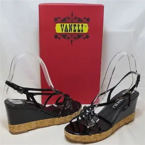 VANELI Women's Parnella Wedge - Black Patent - Multi SZ NIB - MSRP $120