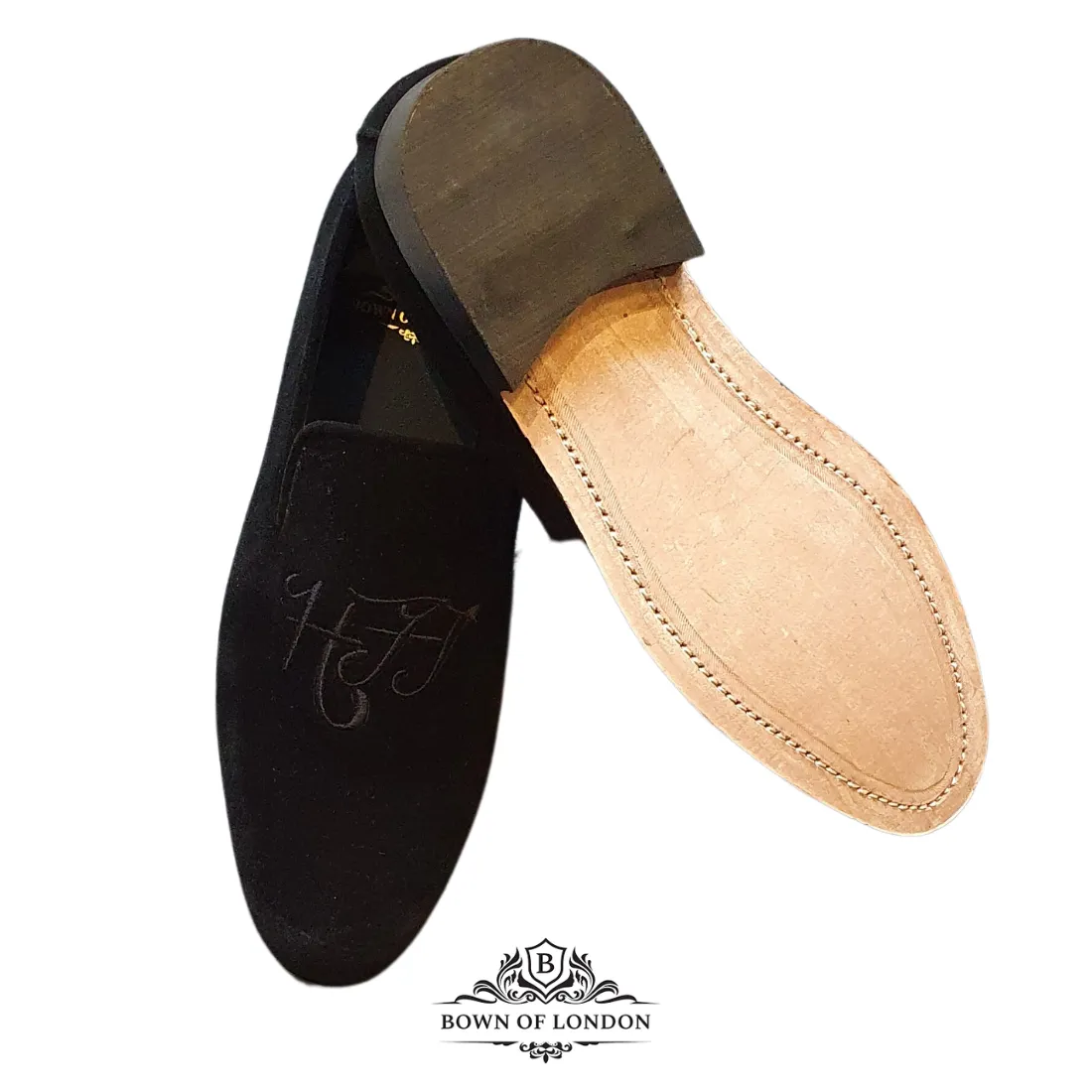 Velvet Loafer/Slipper Plain Black