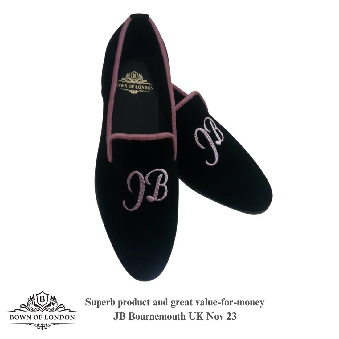 Velvet Loafer/Slipper Plain Black