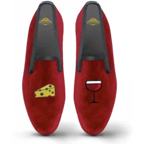 Velvet Loafer/Slipper Wine & Cheese