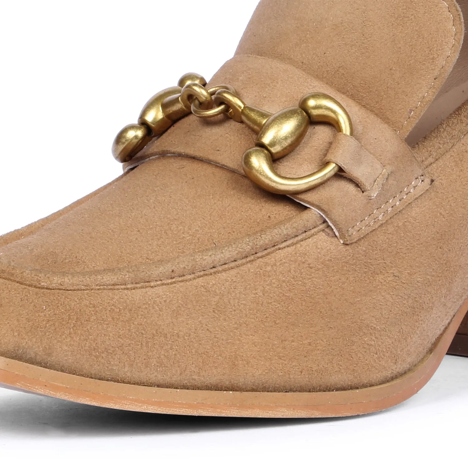 Vera Suede - Heeled Loafers