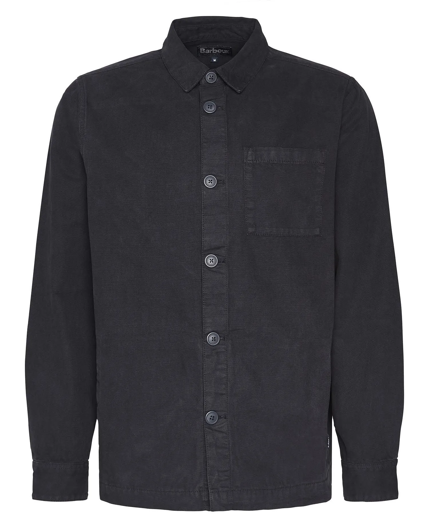 Washed Cotton Overshirt - Navy