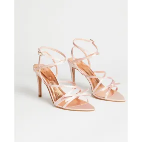 Women Relanas-Satin Strappy Heeled Sandal - Light-Pink