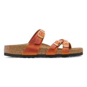 Women's Birkenstock Franca Oiled Leather 1026602B Color:  Burnt Orange