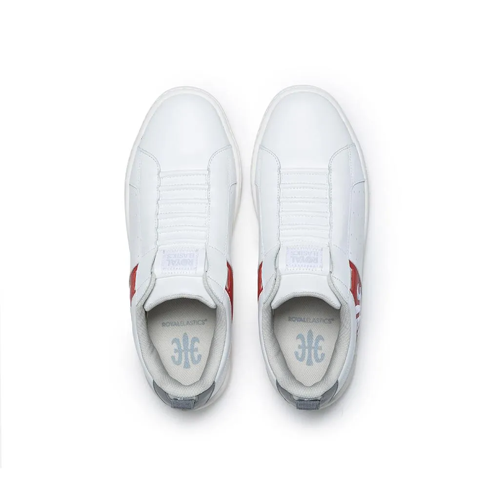 Women's Icon 2.0 White Red Logo Leather Sneakers 96512-018