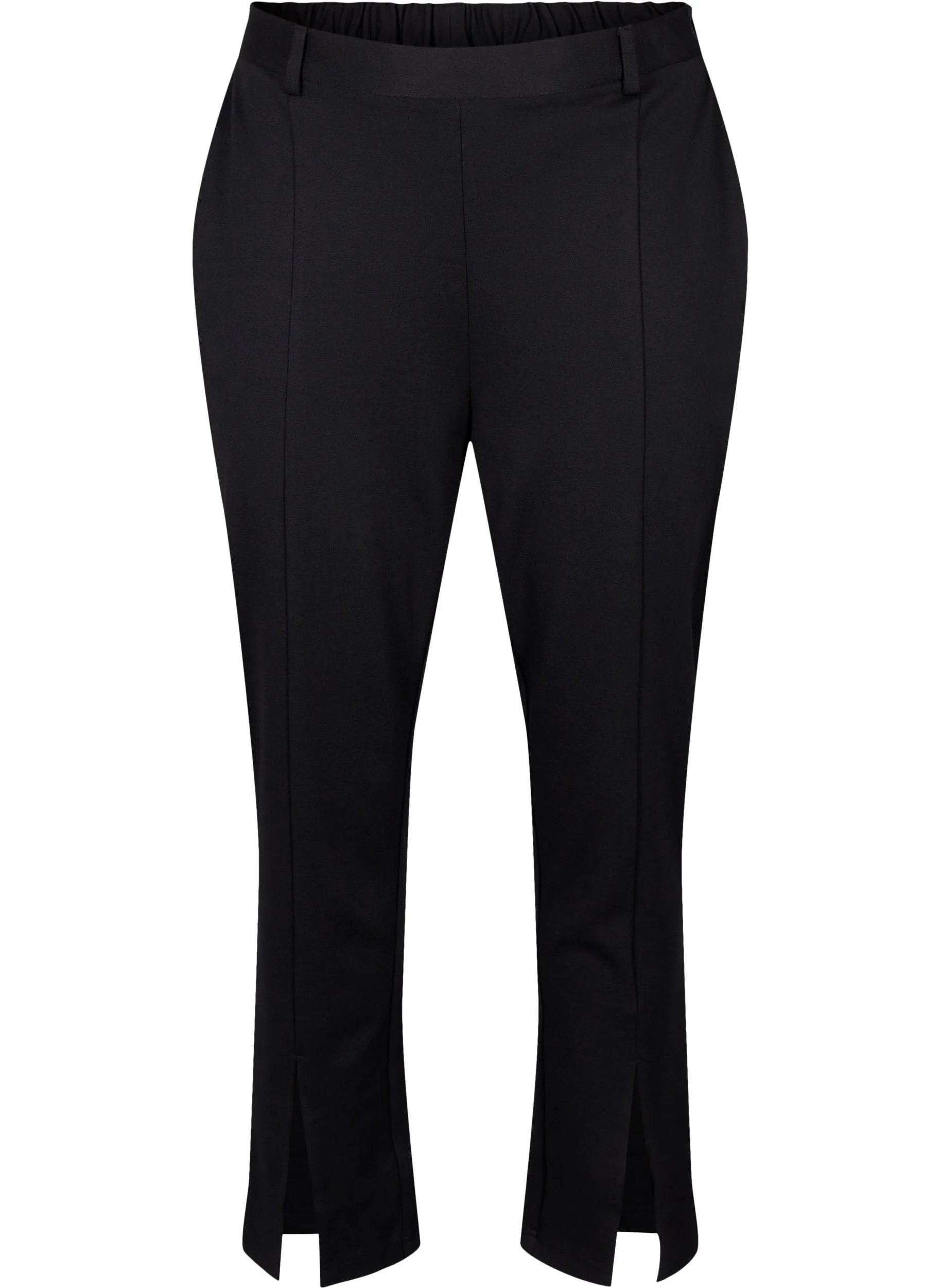 Zizzi Maddie Bootcut Pants in Black